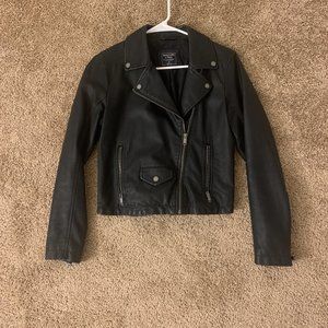 Abercrombie and Fitch Vegan Leather Jacket (Medium)